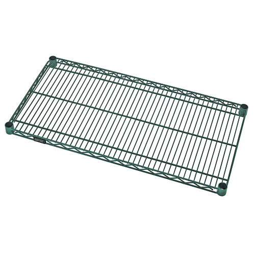 Quantum FoodService Wire Shelving 30"W x 21"D Green Epoxy Finish