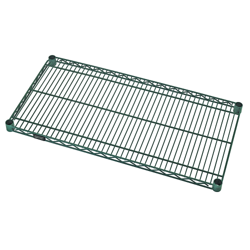 Quantum FoodService Wire Shelving 36"W x 21"D Green Epoxy Finish