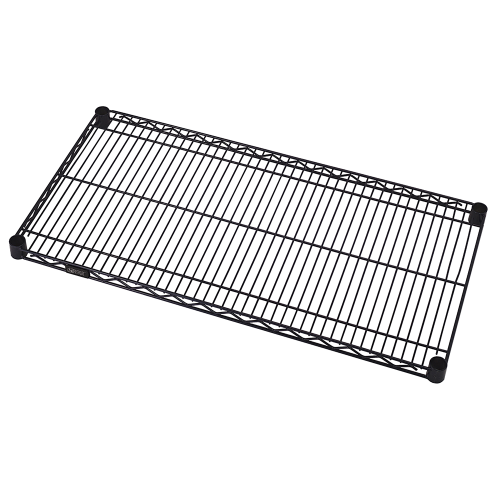 Quantum FoodService Wire Shelving 54"W x 21"D Black Epoxy Finish