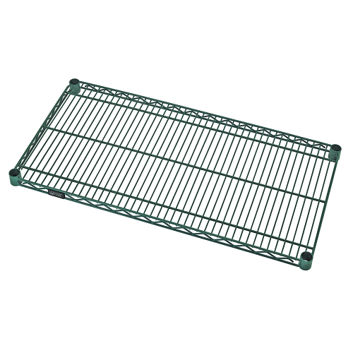 Quantum FoodService Wire Shelving 54"W x 21"D Green Epoxy Finish