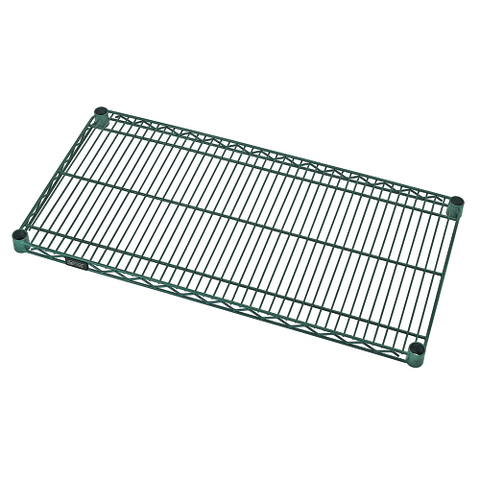 Quantum FoodService Wire Shelving 54"W x 21"D Green Epoxy Finish