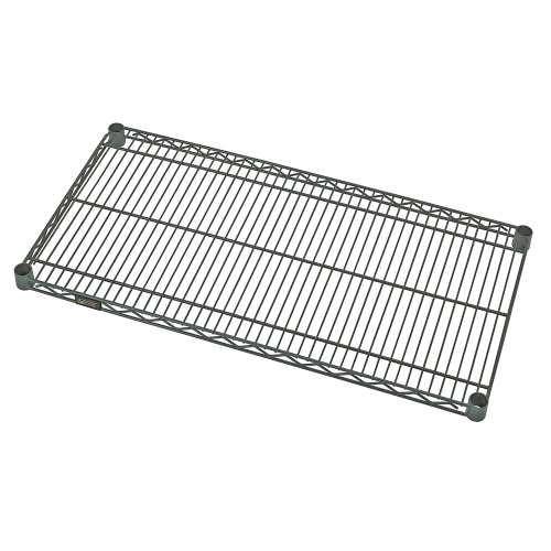 Quantum FoodService Wire Shelving 60"W x 21"D Green Epoxy Finish