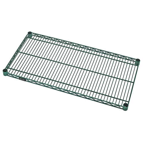 Quantum FoodService Wire Shelving 30"W x 24"D Green Epoxy Finish