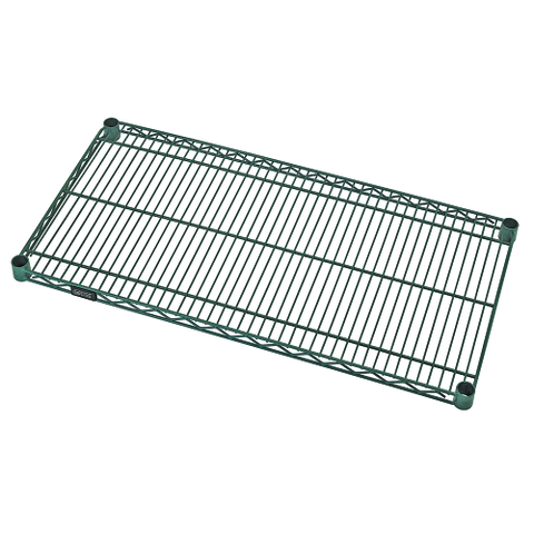 Quantum FoodService Wire Shelving 36"W x 30"D Green Epoxy Finish