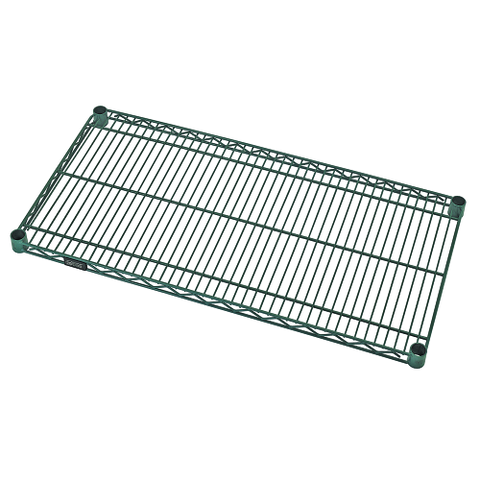 Quantum FoodService Wire Shelving 42"W x 30"D Green Epoxy Finish