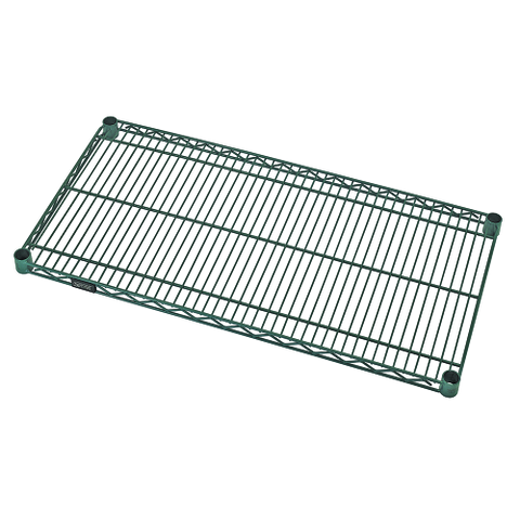 Quantum FoodService Wire Shelving 60"W x 30"D Green Epoxy Finish
