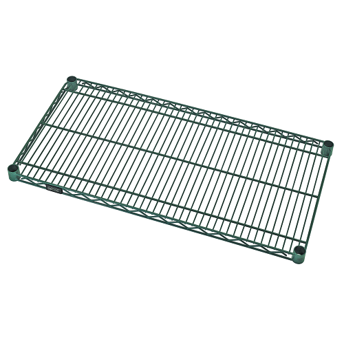 Quantum FoodService Wire Shelving 72"W x 30"D Green Epoxy Finish