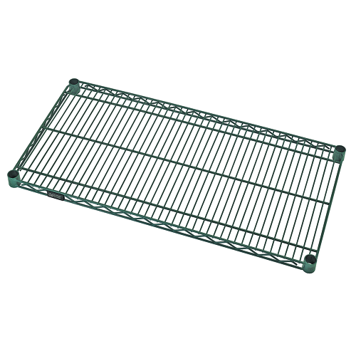 Quantum FoodService Wire Shelving 36"W x 36"D Green Epoxy Finish