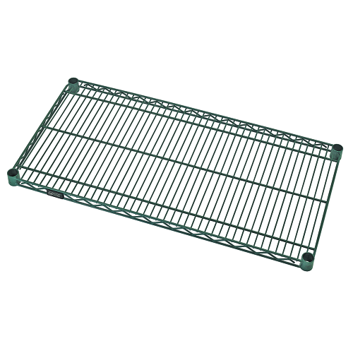 Quantum FoodService Wire Shelving 48"W x 36"D Green Epoxy Finish