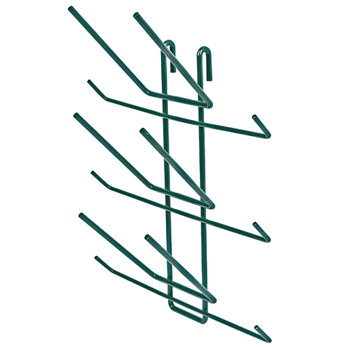 Quantum FoodService Wire Shelving Drying Rack 6 Bottle Green Epoxy Finish