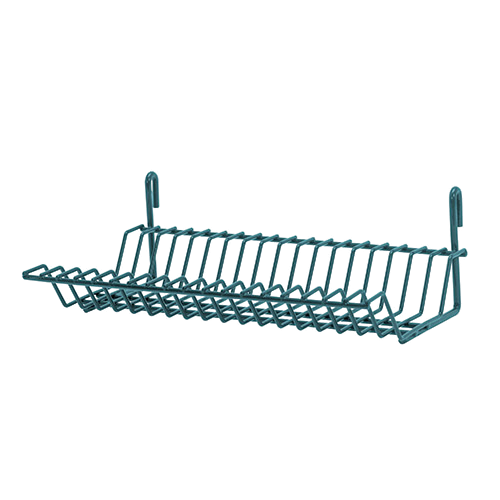 Quantum FoodService Tray Drying Rack 13.5"W Green Epoxy Finish