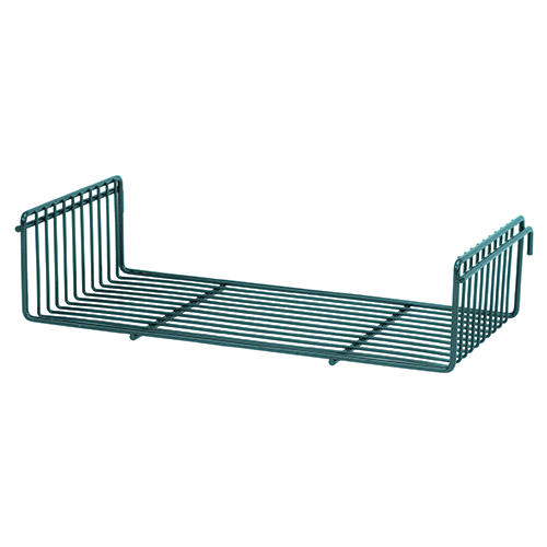 Quantum FoodService Wire Shelving 17.75"W x 9.25"D Flat Green Epoxy Finish