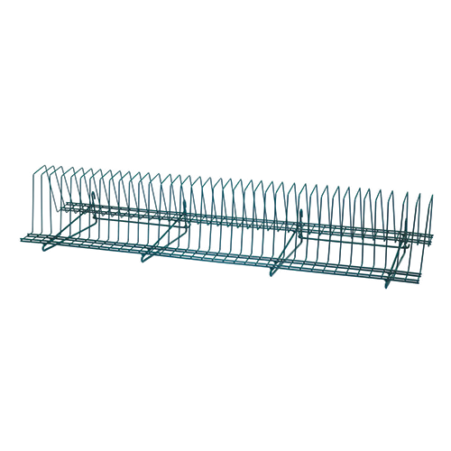 Quantum FoodService Tray Drying Rack 46.5"W x 14"D Green Epoxy Finish