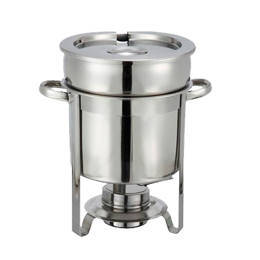Soup Warmer with Cover Stainless Steel 7 qt.