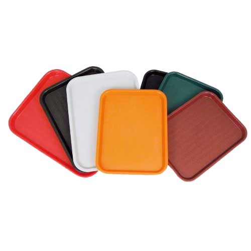 Fast Food Tray BPA Free Polypropylene 12" x 16" Orange