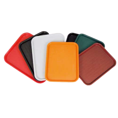 Fast Food Tray BPA Free Polypropylene 12" x 16" Orange