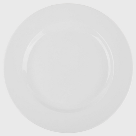 World Tableware Rolled Edge Plate Bright White 12" - 12/Case