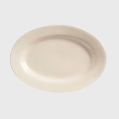 World Tableware Rolled Edge Platter Cream White 12.5"