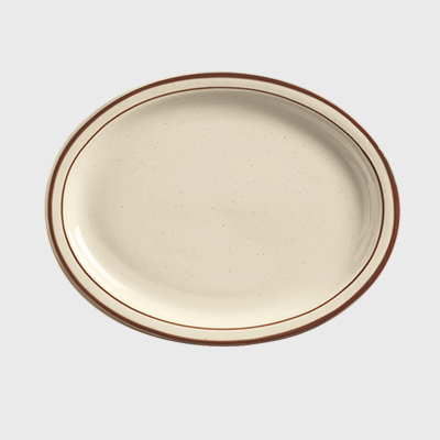 World Tableware Narrow Rim Platter Desert Sand 9.5" - 24/Case