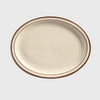 World Tableware Narrow Rim Platter Desert Sand 9.5
