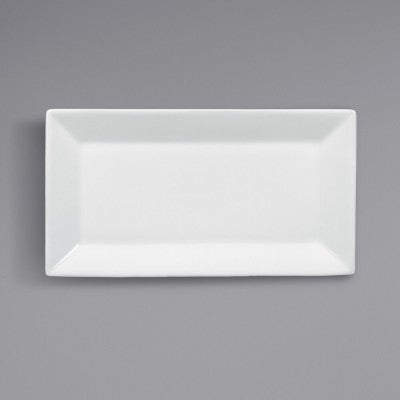 Acopa Rectangle Platter Bright White 8.5" - 24/Case