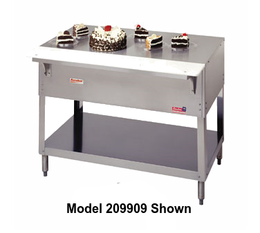 Duke Aerohot Steamtable Solid Top Unit 34"H x 58.38"W x 22.44"D Stainless Steel With Undershelf