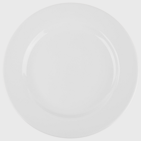 World Tableware Rolled Edge Plate Bright White 10-1/2" - 12/Case