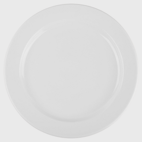 World Tableware Rolled Edge Plate Bright White 9" - 24/Case