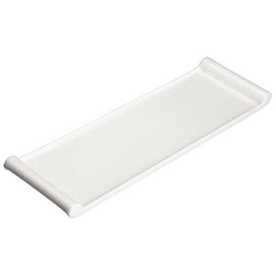 Platter Bright White Porcelain 17-3/4" x 5-1/2" - 12 Platters/Case