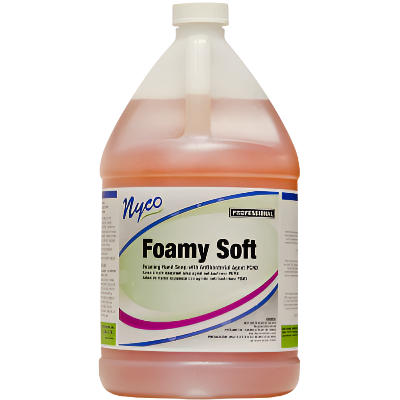 Nyco Products Foamy Soft Hand Soap w/ Antibacterial Agent PCMX - 4 Gallons/Case