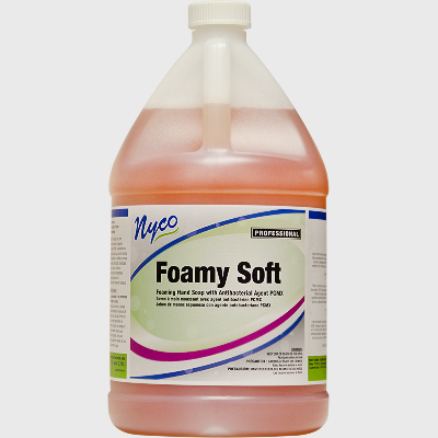 Nyco Products Foamy Soft Hand Soap w/ Antibacterial Agent PCMX - 4 Gallons/Case