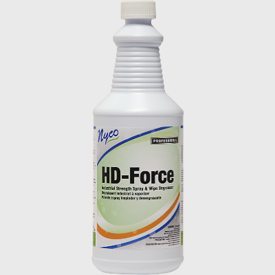 Nyco Products HD Force Industrial Strength Spray & Wipe Degreaser - 12 Quarts/Case