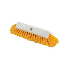 Floor Scrub Brush Yellow Polypropylene Bristles PVC Head (Head Only) 12"