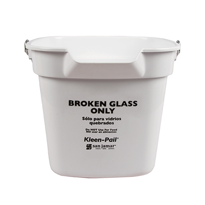 superior-equipment-supply - San Jamar- Chef Revival - San Jamar 10 Quart "Broken Glass Only" Bucket