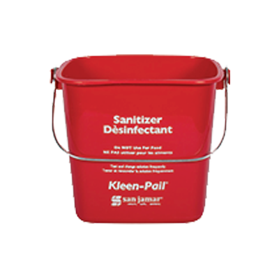 superior-equipment-supply - San Jamar- Chef Revival - San Jamar 3 Quart "Sanitizing Solution" Print Bucket