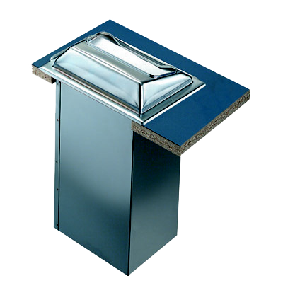 superior-equipment-supply - San Jamar- Chef Revival - San Jamar In Counter Napkin Dispenser Matte Chrome Finish