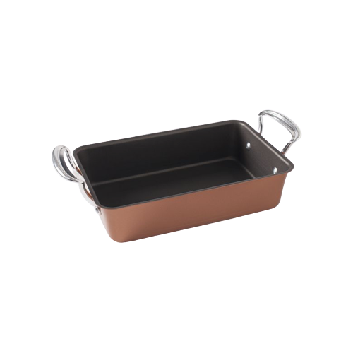 Nordic Ware Medium Roaster 12.13" x 7.88" x 2.63" Copper Brown Aluminized Steel