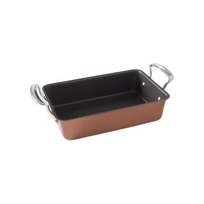 Nordic Ware Medium Roaster 12.13" x 7.88" x 2.63" Copper Brown Aluminized Steel