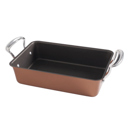 Nordic Ware Large Roaster 14" x 8.5" x 3.13" Copper Brown Aluminized Steel