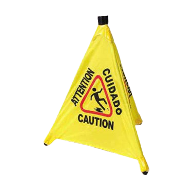 Sign "Caution" 3 Facets
