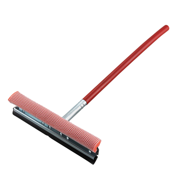 Window Squeegee & Sponge with 23" Handle 12"