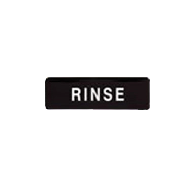 Information Sign "RINSE" Black & White 9" x 3"H