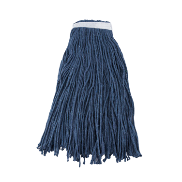 Wet Mop Head Cut End 32 oz. 4-Ply Poly Cotton Blend Yarn Blue