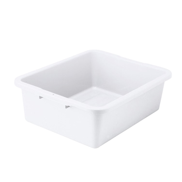 Dish Box White Polypropylene 21" x 17" x 7"
