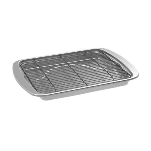Nordic Ware Oven Crisp Baking Tray 15" x 11.38" x 1.25" Silver Aluminized Steel