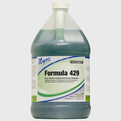 Nyco Products Formula 429 Floor Cleaner & Bacterial Grease Eliminator - 4 Gallons/Case