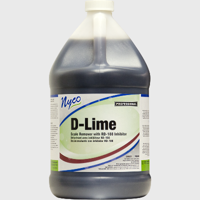 Nyco Products D-Lime Scale Remover with RD-188 Inhibitor - 4 Gallons/Case