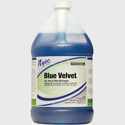Nyco Products Blue Velvet Pot, Pan & Dish Detergent - 4 Gallons/Case