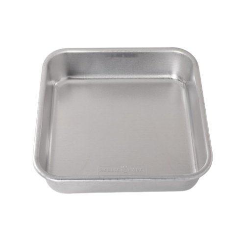 Nordic Ware Square Cake Pan 9" x 9" Silver Aluminum