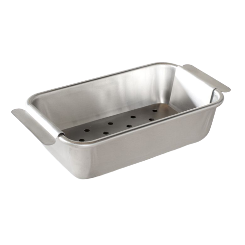 Nordic Ware Meat Loaf Pan and Lifting Trivet 9" x 5.13" x 2.63" Silver Aluminum
